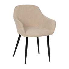 SILLA BEIGE TEJIDO-METAL CONTRACT 60 X 59 X 83 CM