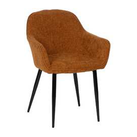 SILLA MARRÓN TEJIDO-METAL CONTRACT 60 X 59 X 83 CM