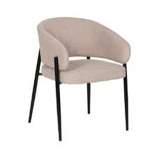 SILLA BEIGE TEJIDO-METAL CONTRACT 60 X 57 X 79 CM