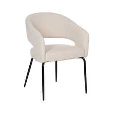 SILLA BLANCO TEJIDO-METAL CONTRACT 57 X 56 X 81 CM