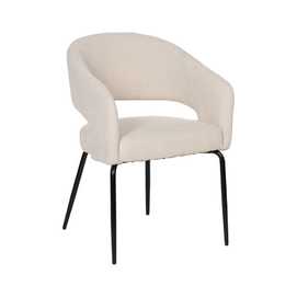 SILLA BLANCO TEJIDO-METAL CONTRACT 57 X 56 X 81 CM