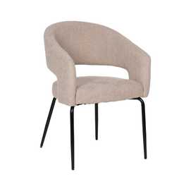 SILLA BEIGE TEJIDO-METAL CONTRACT 57 X 56 X 81 CM
