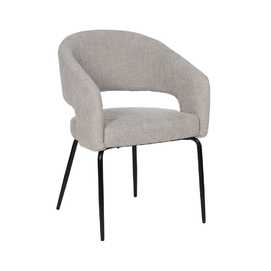 SILLA TAUPE TEJIDO-METAL CONTRACT 57 X 56 X 81 CM