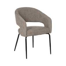 SILLA GRIS TEJIDO-METAL CONTRACT 57 X 56 X 81 CM
