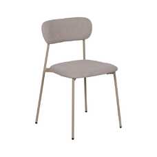 SILLA BEIGE TEJIDO-METAL CONTRACT 49 X 47 X 76 CM
