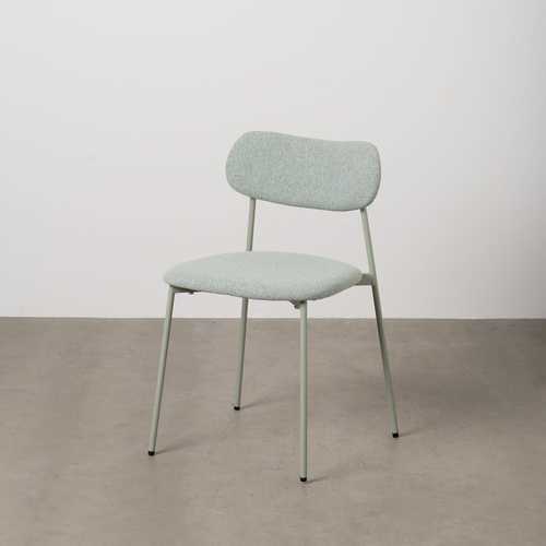 SILLA VERDE TEJIDO-METAL CONTRACT 49 X 47 X 76 CM