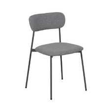 SILLA GRIS TEJIDO-METAL CONTRACT 49 X 47 X 76 CM