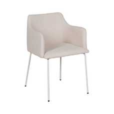 SILLA CREMA TEJIDO-METAL SALÓN 51 X 55 X 77 CM