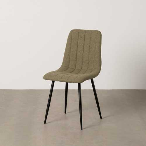 SILLA VERDE TEJIDO-METAL SALÓN 44 X 51 X 88 CM