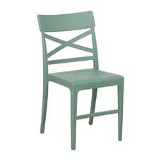 SILLA VERDE POLIPROPILENO CONTRACT 44 X 51 X 84 CM