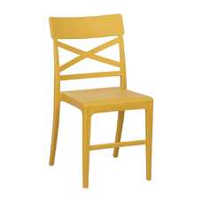SILLA AMARILLO POLIPROPILENO CONTRACT 44 X 51 X 84 CM