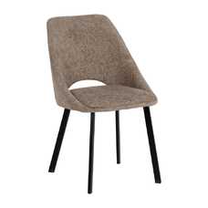 SILLA BEIGE TEJIDO-METAL SALÓN 48 X 61 X 85 CM SILLA BEIGE TEJIDO-METAL SALÓN 48 X 61 X 85 CM