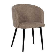 SILLA BEIGE TEJIDO-METAL SALÓN 53 X 53 X 77 CM SILLA BEIGE TEJIDO-METAL SALÓN 53 X 53 X 77 CM