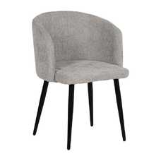 SILLA GRIS TEJIDO-METAL SALÓN 53 X 53 X 77 CM