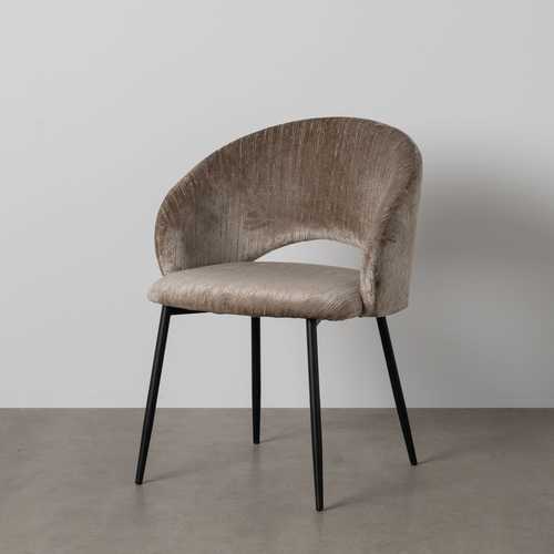 SILLA TAUPE TEJIDO-METAL CONTRACT 58 X 60 X 80,50 CM
