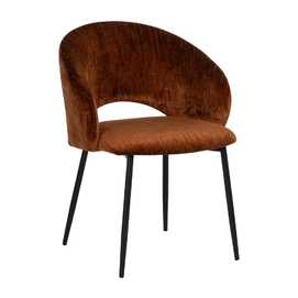 SILLA MARRÓN TEJIDO-METAL CONTRACT 58 X 60 X 80,50 CM