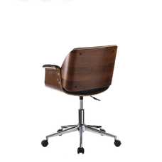 SILLA RUEDAS NEGRO PU-METAL-MADERA 59 X 57 X 80 CM SILLA RUEDAS NEGRO PU-METAL-MADERA 59 X 57 X 80 CM