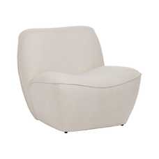 SILLÓN BLANCO MDF-TEJIDO 71 X 81 X 66 CM