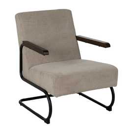 SILLÓN TAUPE METAL-TEJIDO 61 X 70 X 85 CM