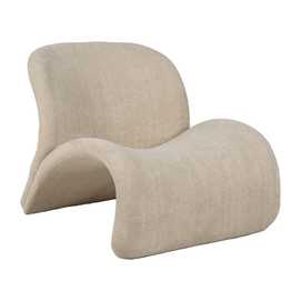 SILLÓN BEIGE TEJIDO SALÓN 78 X 90 X 8 CM