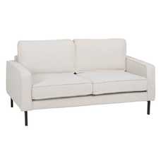 SOFÁ 2 PLAZAS CRUDO TEJIDO-METAL SALÓN 163 X 87 X 90 CM