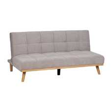 SOFÁ-CAMA GRIS METAL-MADERA SALÓN 178 X 94 X 86 CM