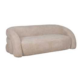 SOFÁ BEIGE TEJIDO SALÓN 200 X 89 X 61 CM