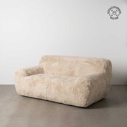 SOFÁ 2 PLAZAS BEIGE TEJIDO 185 X 107 X 79,50 CM