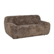 SOFÁ 2 PLAZAS TAUPE TEJIDO 185 X 107 X 79,50 CM