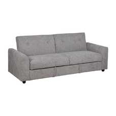 SOFÁ-CAMA GRIS MADERA DECORACIÓN 216 X 85 X 85 CM