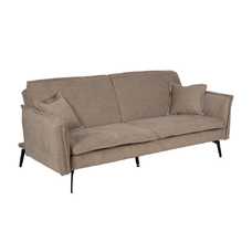 SOFÁ-CAMA TAUPE TEJIDO-METAL SALÓN 214 X 106 X 84 CM