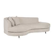 SOFÁ CREMA TEJIDO SALÓN 235 X 103 X 80 CM