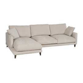SOFÁ CHAISE LONGUE IZQUIERDA CREMA 290 X 160 X 95 CM