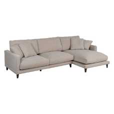 SOFÁ CHAISE LONGUE DERECHA CREMA TEJIDO 290 X 160 X 95 CM