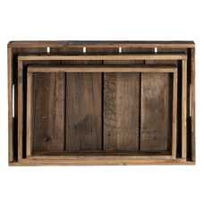 S/3 BANDEJAS NATURAL DECORACIÓN 48 X 32 X 6 CM S/3 BANDEJAS NATURAL DECORACIÓN 48 X 32 X 6 CM