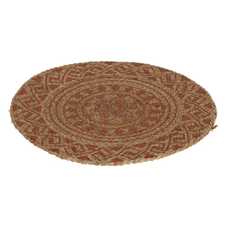 SALVAMANTEL IMPRESO TERRACOTA FIBRA 38 X 38 CM