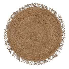 SALVAMANTEL IMPRESO NATURAL-PLATA FIBRA 41 X 41 CM