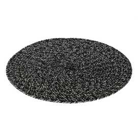 SALVAMANTEL TRENZADO NEGRO-BLANCO 38 X 38 CM