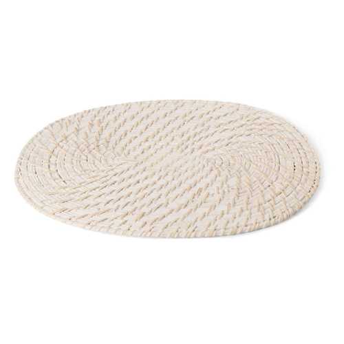 SALVAMANTEL BLANCO FIBRA NATURAL COCINA 40 X 30 CM