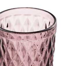 VASO ROSA CRISTAL DECORACIÓN 8 X 8 X 12,50 CM