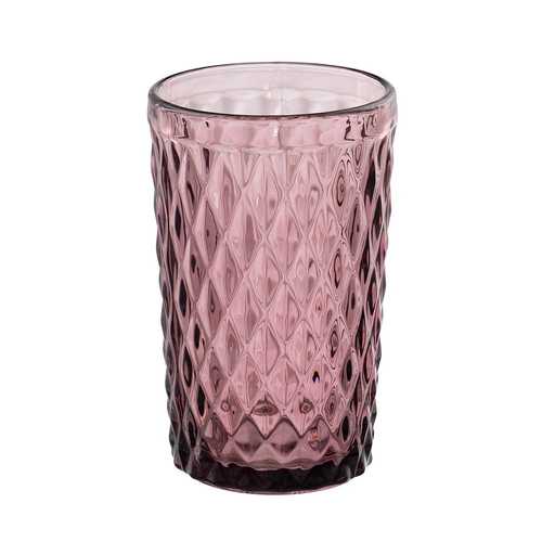 VASO ROSA CRISTAL DECORACIÓN 8 X 8 X 12,50 CM