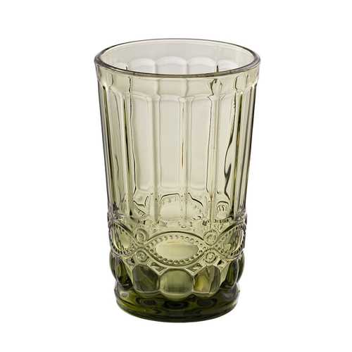 VASO VERDE CRISTAL DECORACIÓN 8 X 8 X 12,50 CM