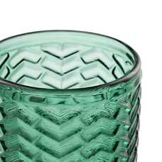 VASO VERDE CRISTAL DECORACIÓN 8 X 8 X 13 CM