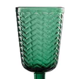COPA VERDE CRISTAL DECORACIÓN 8 X 8 X 17 CM