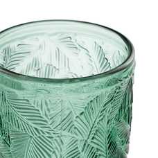 VASO VERDE CRISTAL DECORACIÓN 8 X 8 X 13 CM