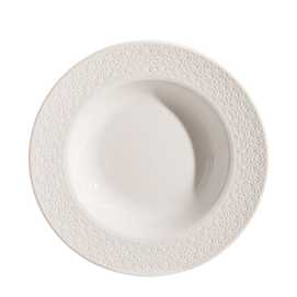 PLATO HONDO BLANCO PORCELANA COCINA 22 X 22 X 3,90 CM