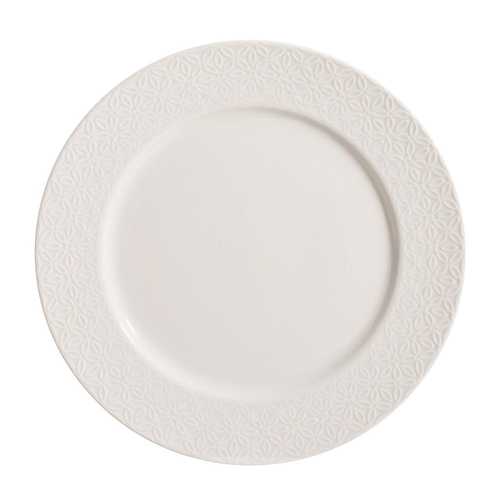 PLATO LLANO BLANCO PORCELANA COCINA 27 X 27 X 2,30 CM