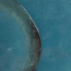 PLATO POSTRE AZUL STONEWARE COCINA 20 X 20 X 2 CM