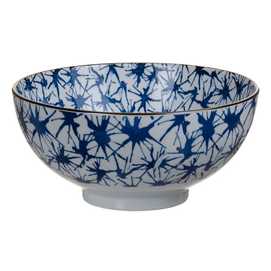 ENSALADERA AZUL-BLANCO PORCELANA COCINA 20 X 20 X 9,50 CM