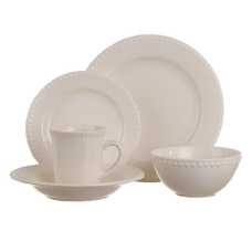 PLATO LLANO BLANCO STONEWARE COCINA 23 X 23 X 3 CM